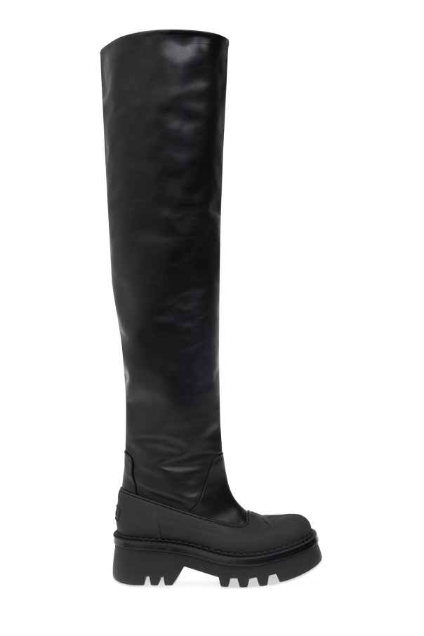 Chloe knee high leather boots deals